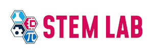 Illustration of STEM Lab podcast logo